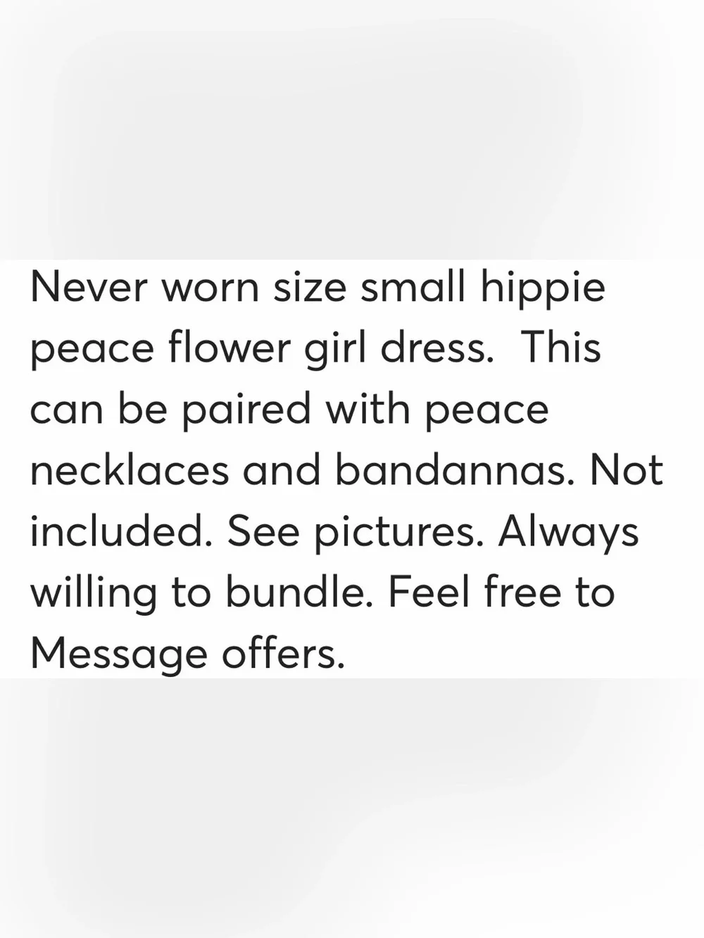 Met - Hippie flower girl dress costume. Great for Halloween.